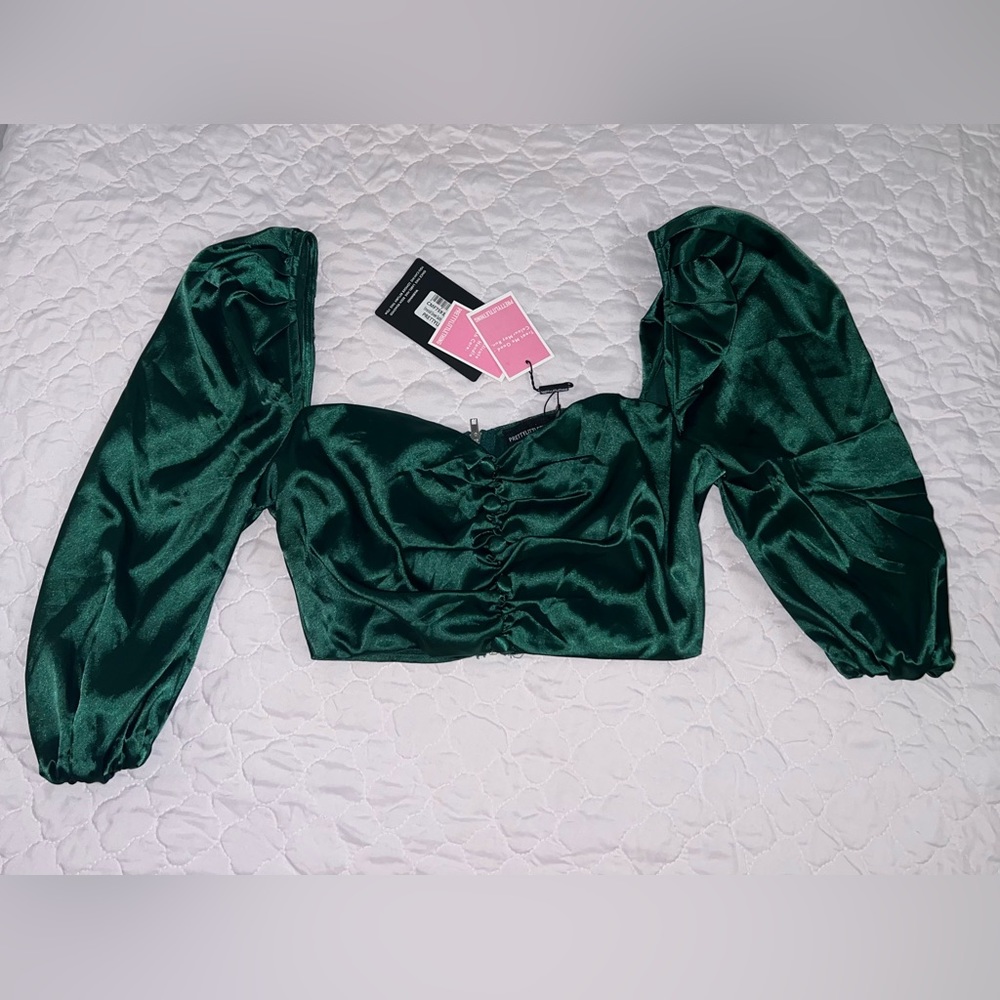 Satin crop top